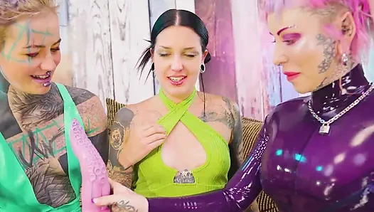 Doppelte Domme-übernahme Goths löcher gestopft und entleert