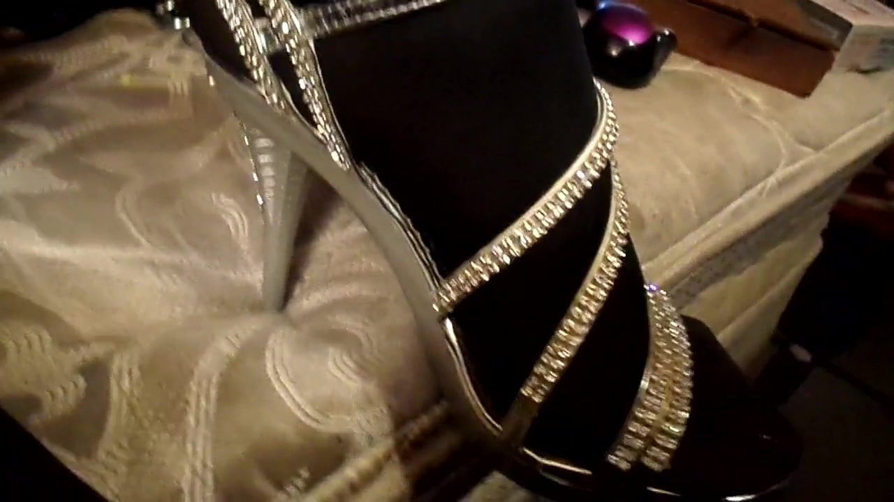 silver heels