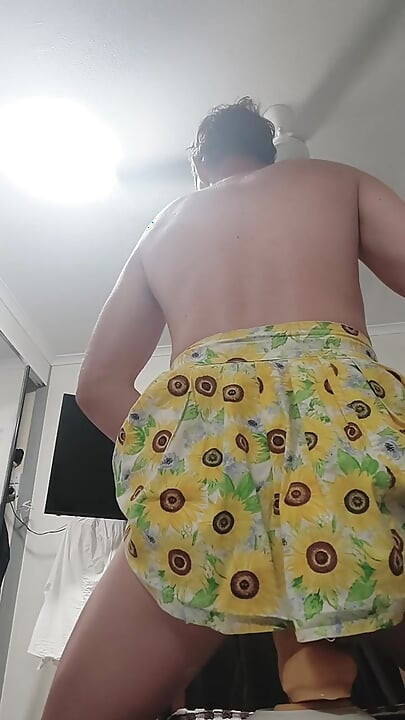 치마와 정액 딜도