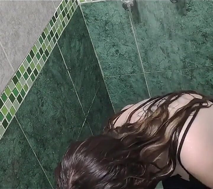 Banho com minhas roupas