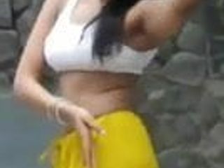 Gorąca indyjska dziewczyna seksowny taniec