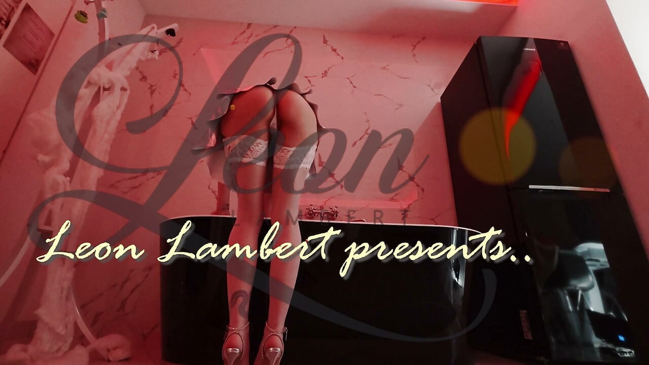 Halloween slut on high heels and raver festival style mini skirt gives balls massage with slow edging handjob for precum