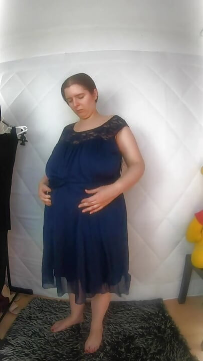 Trying dresses uncensored