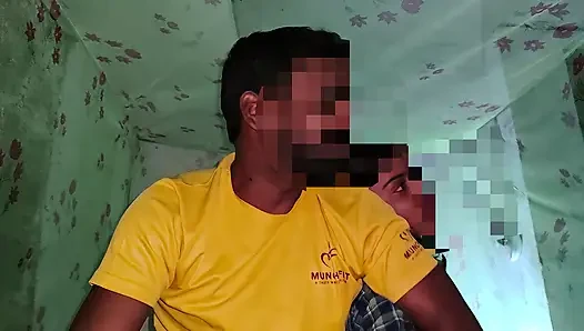 After a long time hard sex with loud moaning with Virgin college girl