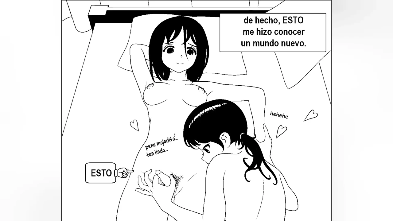 Shemale fucks her friend with her small penis – comic