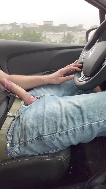 NeENJoY - the guy jerking off in traffic jams- full of voyeur- public flash dick