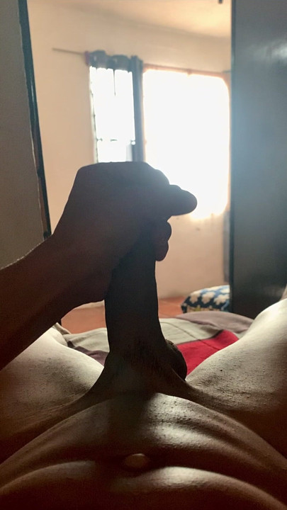 Playing with my cock to warm me up a bit, anyone who wants to help me?