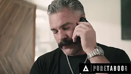 PURE TABOO Pervert Rose Carter Sneaks In & Replaces Her Stepdad's Masturbator While He's Blindfolded