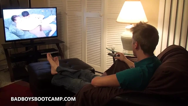 BadBoysBootCamp: Preston Lee caught Joey Landers watching porn while wanking