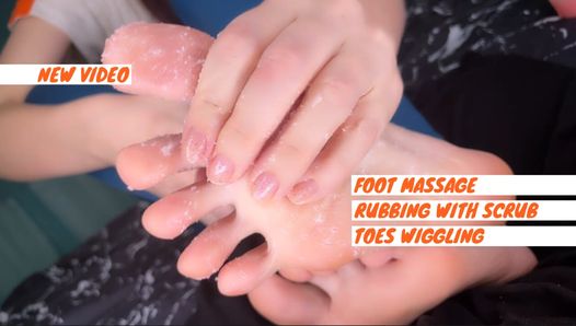 Scrubbing feet with sugar teaser