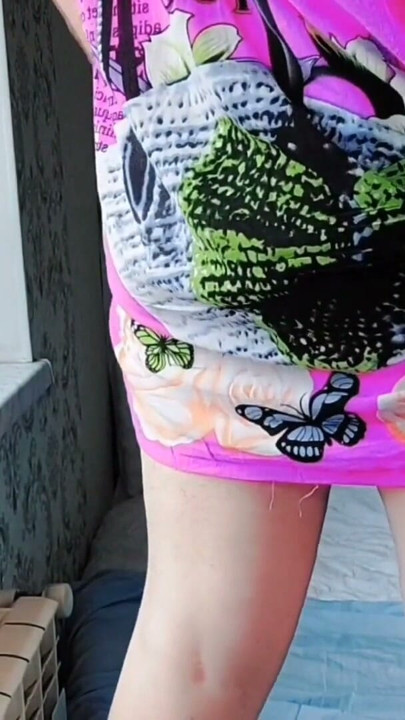 Big Butt Pink Dress Crossdresser Kitty Sexy Sissy Femboy Slut White Body White Legs | Clip 1