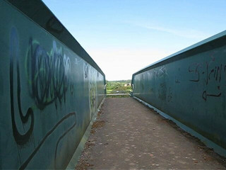 Parpadeando en un puente