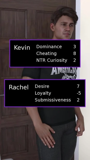 Thrilling moment from "Harmony Haven - Chapter 1 - v1.0 - Rachel seduced Kevin and let him to fuck her"