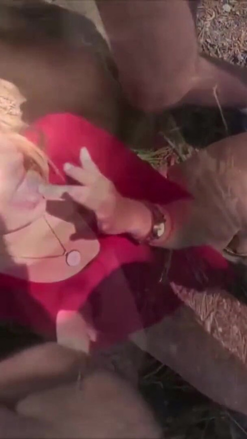 BLONDE GIRL FUCK AND FACIAL OUTDOOR BY STRANGER AND GF FILM | Clip 2