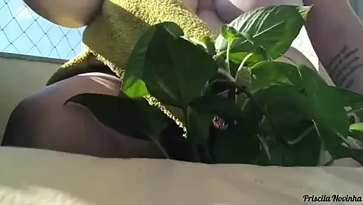 Stepmom Records Video For Stepson's Friend Teaching Gardening - Part 02