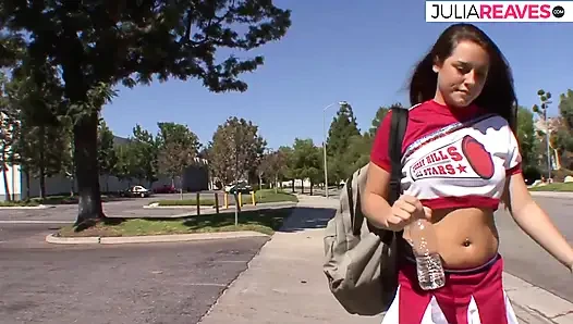 Samuel fucks a cute pretty cheerleader with his big cock