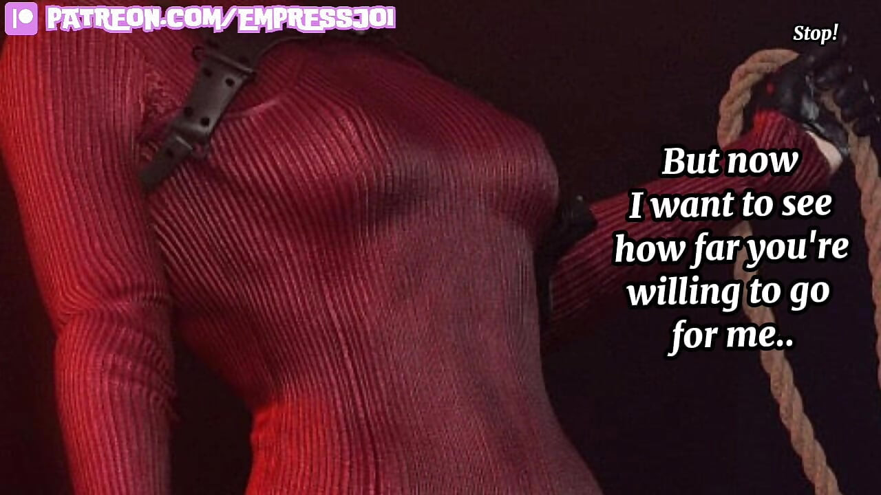 Dominação feminina Hentai JOI: Ada Wong mantém você como sua cadela prisioneira