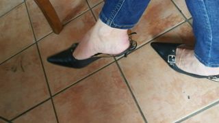 Sapatilha de slingbacks