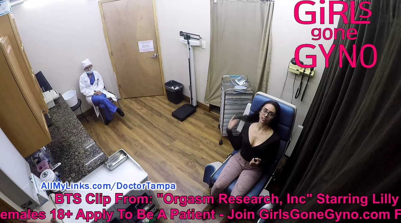 Sfw - 来自Lilly Hall的非裸体Bts在高潮研究，护士诱惑和闲聊，在Girlsgonegynocom观看电影