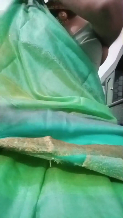 Indian Gay Crossdresser Bottom Gaurisissy pressing and playing with her big boobs in blue saree real homemade sex | Clip 3