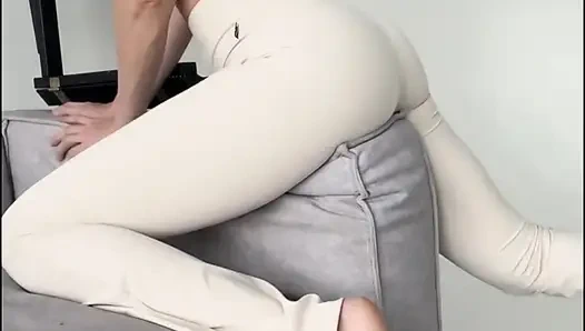 Pantat seksi yoga kaki panjang