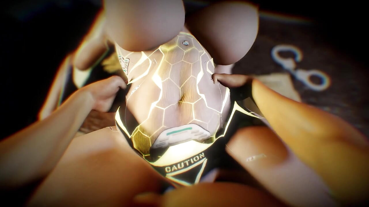 Fucking a Thick Robot Girl on the Table Standing Missionary