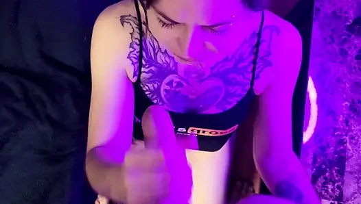 Daddy Spanked Me And Fed Me Cum. Cutie Swallows Cum