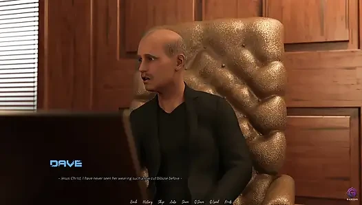 Azgın kız arkadaş erkek arkadaşını evli patronuyla aldatıyor - ofis
