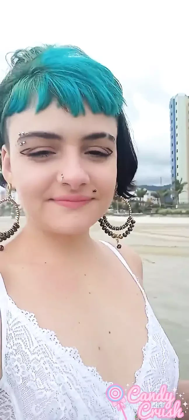 Influencer Sucking Dick in Public on a Beach