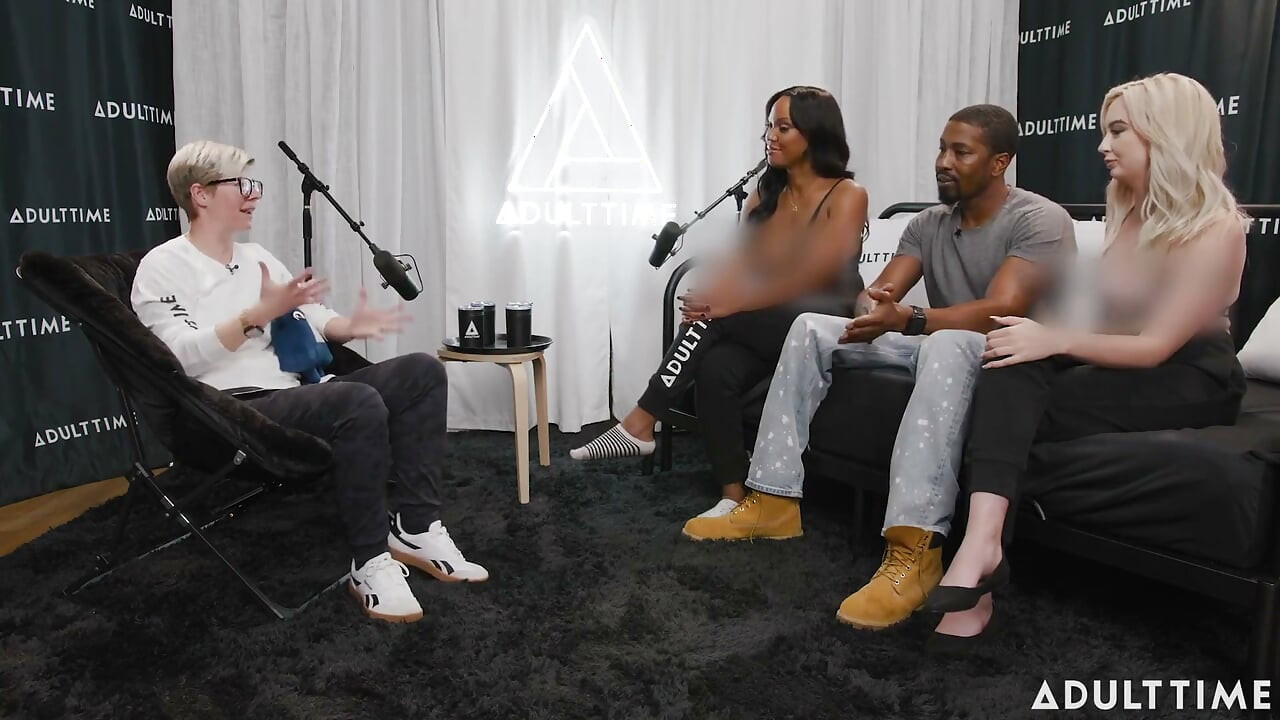 Pornstars Podcast Depois de 3 vias!  Lexi Lore, Isiah Maxwell e August Skye, o podcast Adult Time