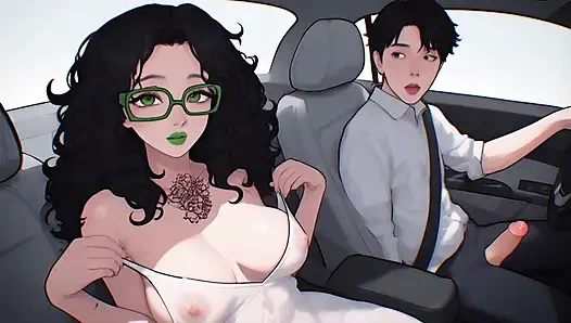 Sexo no carro, Sandra Modelo SonhoIdeIA, Hentai, AI Generated - 100% IA - Konten Sintetis - Funk Brasileiro