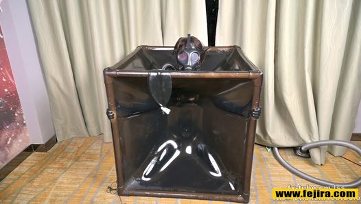 Fejira com Latex vacuum box and breathplay1