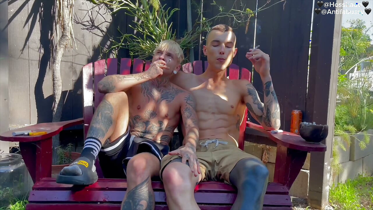 Namiętny seks na zewnątrz w ujęciu POV – Hoss Kado rżnie wielkiego kutasa Austina Spearsa, tatusia blondyna, trans faceta FTM, twink