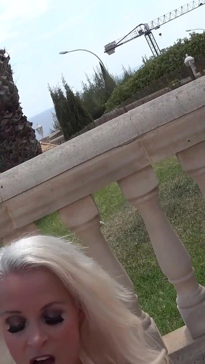 Thrilling moment from "Am Pool die Notgeile Blonde Schlampe gefickt"
