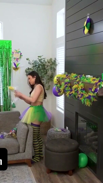 Tiny Little Asian Lulu Chu Celebrates Mardi Gras Taking Giant Cock In All Positions - Exxxtra Small | Clip 1