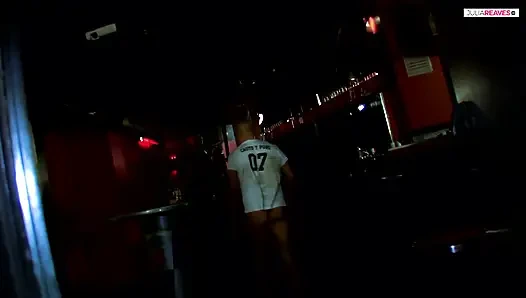 Sexy bitch spreads legs as a huge cock thrusts her holes with a condom on