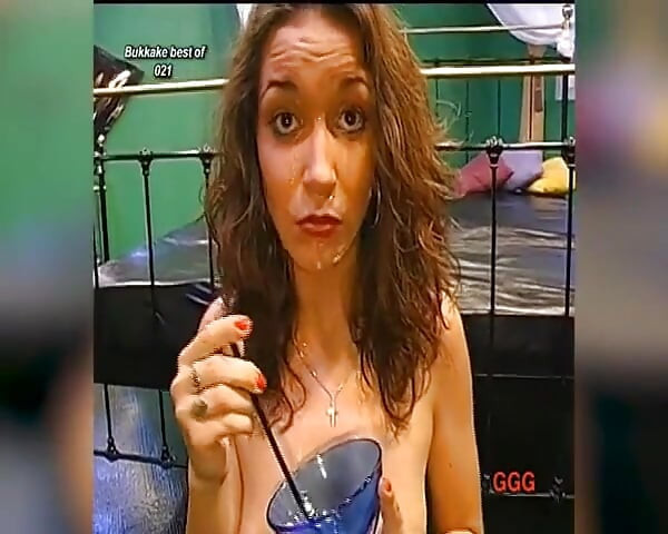 Ggg - Bukkake Slut Swallows Cum in Gangbang