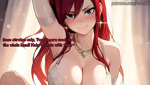 Get Erza Scarlet's paizuri as a reward for being her obedient boy (JOI)