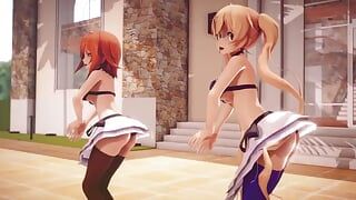 Mmd R-18 Anime Girls Sexy Dancing Clip 266