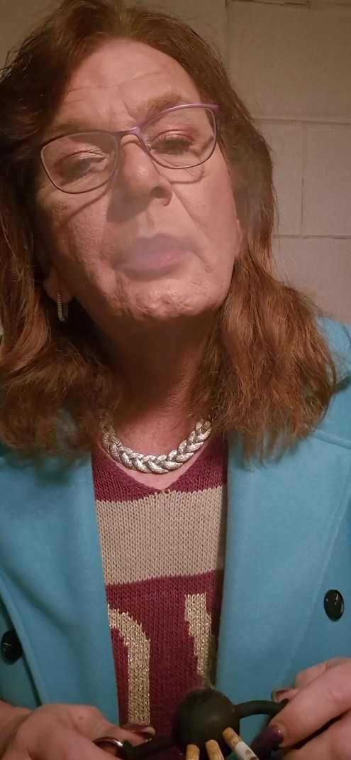 Smoking 3 cigarettes through a ballgag and eating the ashes | Clip 1