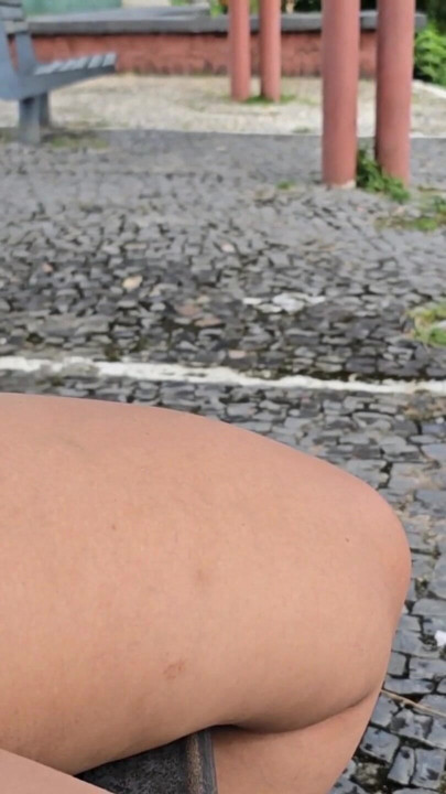 Punched butt and exposed panties of the naughty girl | Clip 1