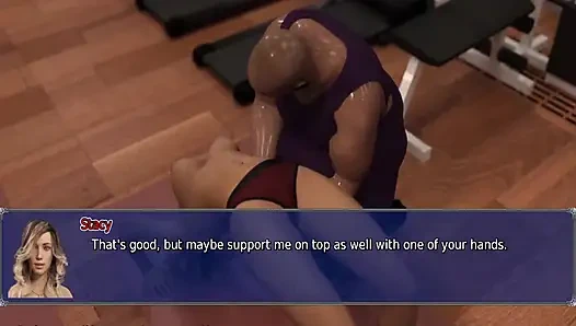 The office wife #22 - Stacy teased Zack and later on Simon played with Stacy's pussy