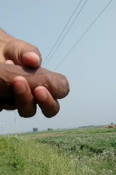 Indian Big Cock Showing Road Side