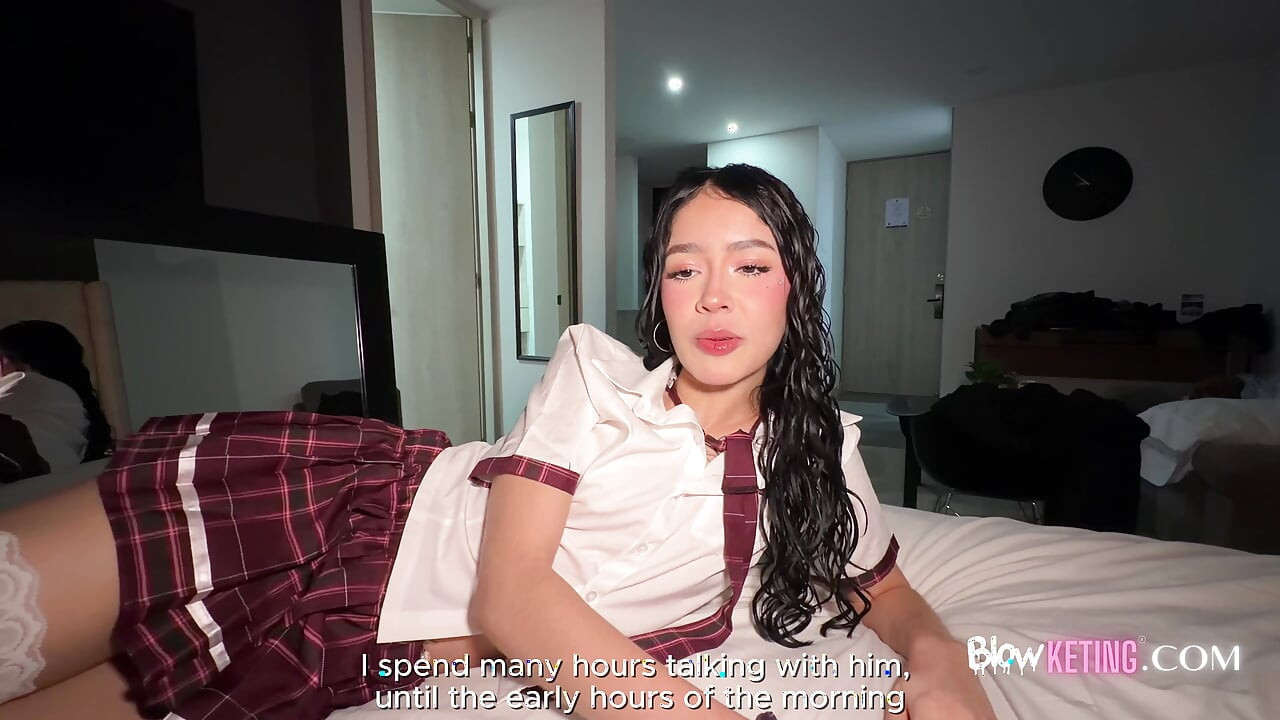 Beautiful 18-year-old Latina skips class