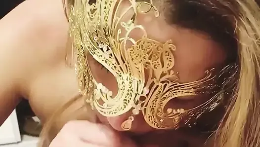 Sloppy Blowjob after a Venetian Party