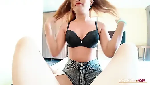 Tiny Thai Teen Can Barely Fit My Fat Dick But She Loves it