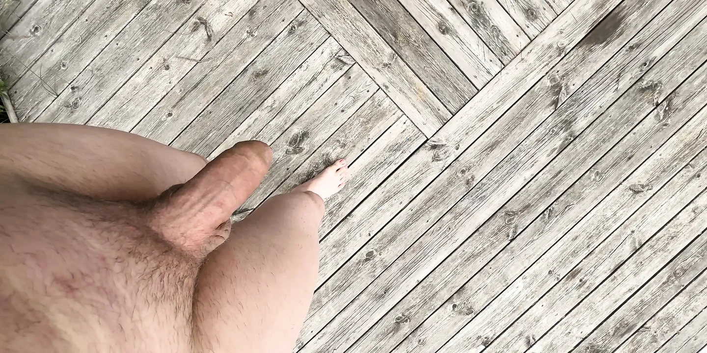 Boy jerks off naked at a lake (Remastered)