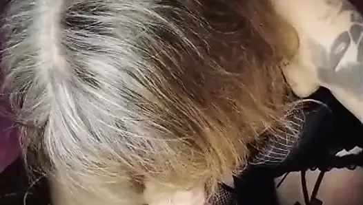 Woman sucking non-stop