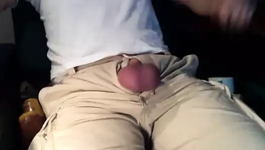 Bamboo on balls (ballspanking)