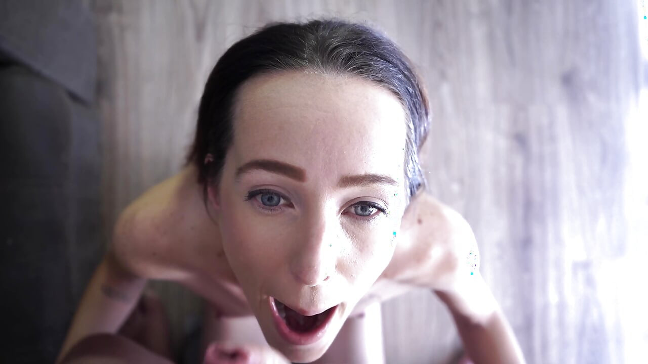 Petite Brunette Gets Her Nipples Slapped with Dick